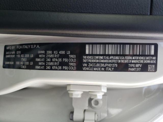Photo 10 from auction – 2018 JEEP RENEGADE T with VIN ZACCJBCB6JPH01379