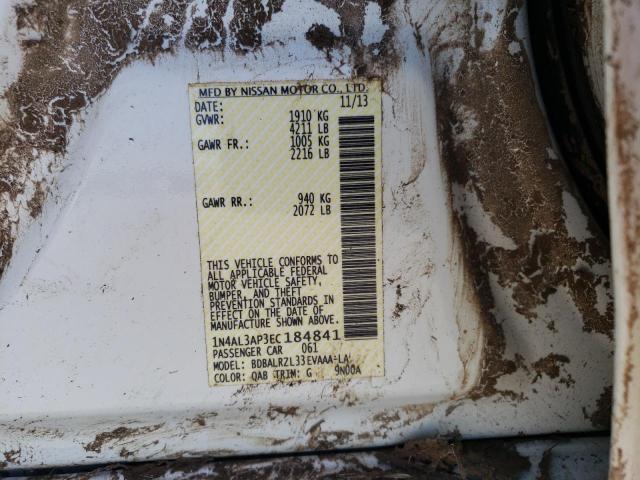 Photo 10 from auction – 2014 NISSAN ALTIMA with VIN 1N4AL3AP3EC184841