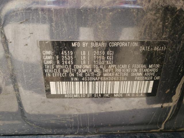 Photo 10 from auction – 2017 SUBARU LEGACY 2.5 with VIN 4S3BNAF68H3068388