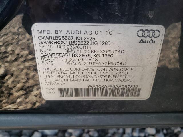 Photo 10 from auction – 2010 AUDI Q5 PREMIUM with VIN WA1CKAFP5AA067832