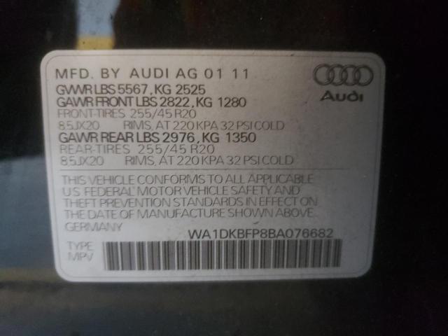 Photo 10 from auction – 2011 AUDI Q5 PREMIUM with VIN WA1DKBFP8BA076682