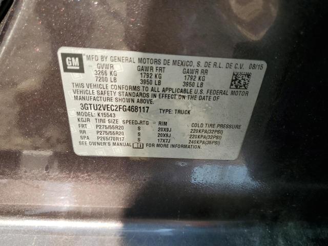 Photo 10 from auction – 2015 GMC SIERRA K15 with VIN 3GTU2VEC2FG468117