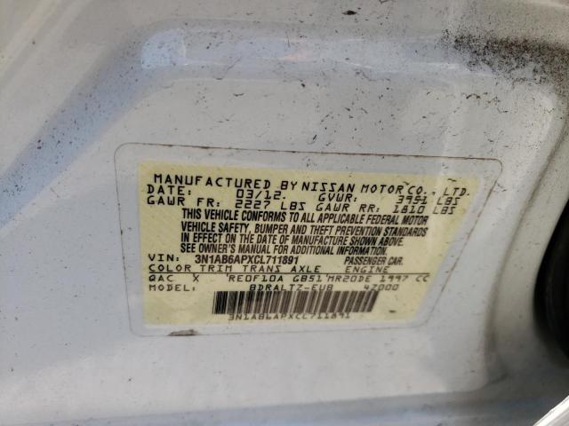 Photo 10 from auction – 2012 NISSAN SENTRA 2.0 with VIN 3N1AB6APXCL711891