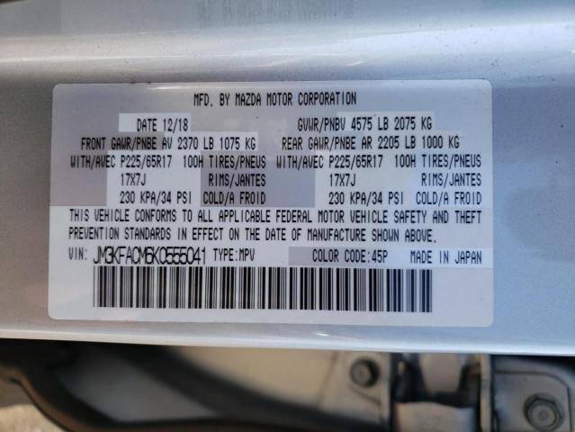 Photo 10 from auction – 2019 MAZDA CX-5 TOURI with VIN JM3KFACM6K0555041