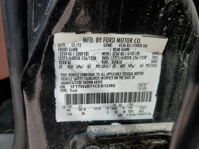 Photo 10 from auction – 2012 FORD F250 SUPER with VIN 1FT7W2BT1CEB13382