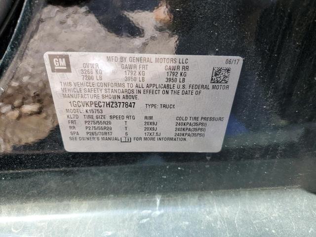 Photo 10 from auction – 2017 CHEVROLET SILVERADO with VIN 1GCVKPEC7HZ377847