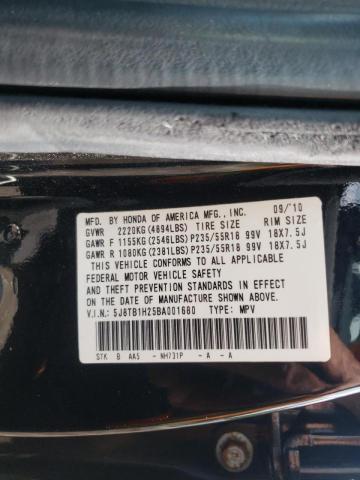 Photo 10 from auction – 2011 ACURA RDX with VIN 5J8TB1H25BA001680