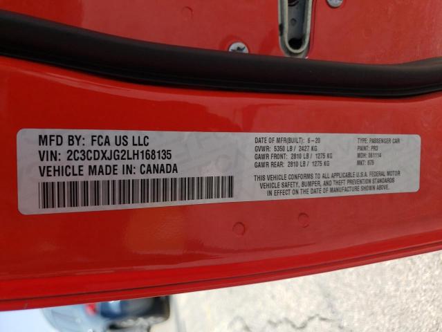 Photo 10 from auction – 2020 DODGE CHARGER SX with VIN 2C3CDXJG2LH168135