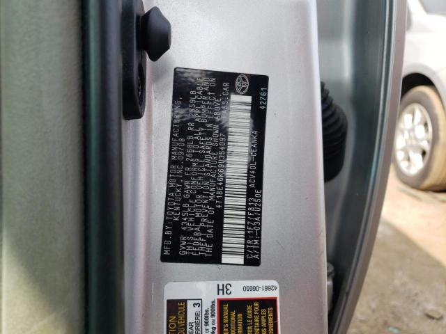 Photo 10 from auction – 2009 TOYOTA CAMRY BASE with VIN 4T1BE46K69U354097
