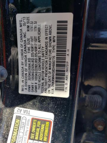 Photo 10 from auction – 2013 HONDA CR-V EX with VIN 2HKRM4H58DH666776