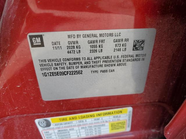 Photo 10 from auction – 2012 CHEVROLET MALIBU with VIN 1G1ZE5E09CF222562