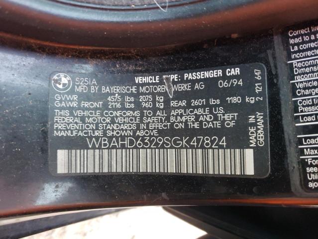 Photo 10 from auction – 1995 BMW 525 I AUTO with VIN WBAHD6329SGK47824