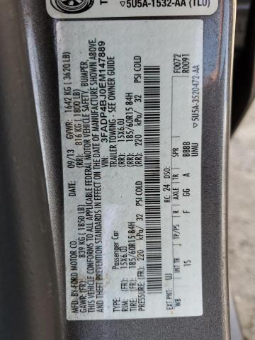 Photo 10 from auction – 2014 FORD FIESTA SE with VIN 3FADP4BJ0EM147889