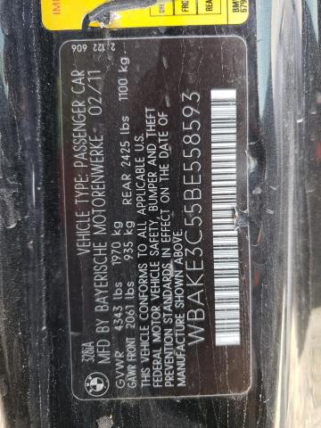 Photo 10 from auction – 2011 BMW 328 I with VIN WBAKE3C55BE558593
