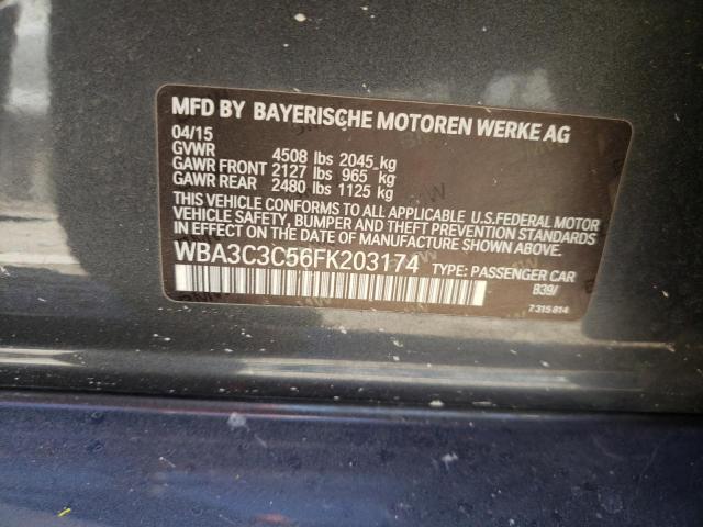 Photo 10 from auction – 2015 BMW 320 I XDRI with VIN WBA3C3C56FK203174
