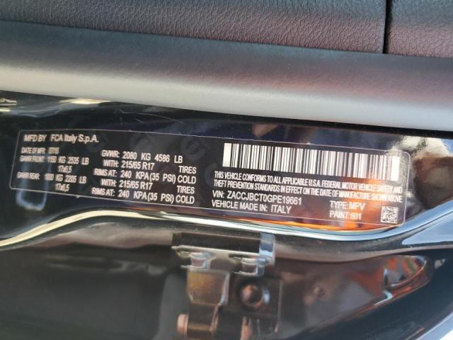 Photo 10 from auction – 2016 JEEP RENEGADE T with VIN ZACCJBCT0GPE19661