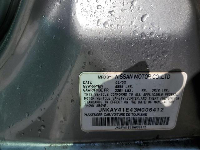 Photo 10 from auction – 2003 INFINITI M45 with VIN JNKAY41E43M006412