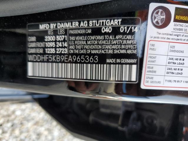 Photo 10 from auction – 2014 MERCEDES-BENZ E 350 with VIN WDDHF5KB9EA965363