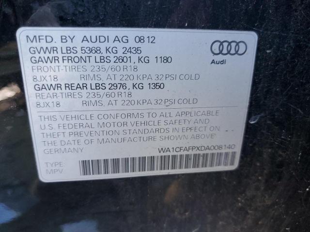 Photo 10 from auction – 2013 AUDI Q5 PREMIUM with VIN WA1CFAFPXDA008140