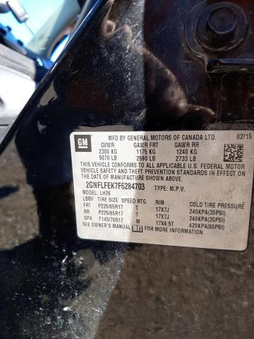 Photo 10 from auction – 2015 CHEVROLET EQUINOX LT with VIN 2GNFLFEK7F6284703