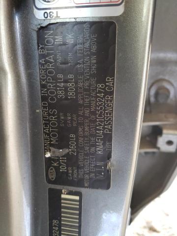 Photo 10 from auction – 2012 KIA FORTE EX with VIN KNAFU4A21C5532478