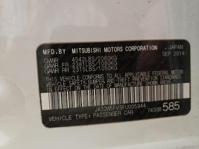 Photo 10 from auction – 2015 MITSUBISHI LANCER EVO with VIN JA32W5FV3FU005944