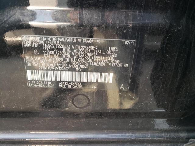 Photo 10 from auction – 2011 TOYOTA RAV4 with VIN 2T3BF4DV4BW123707