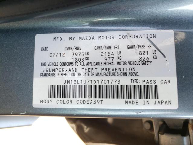 Photo 10 from auction – 2013 MAZDA 3 I with VIN JM1BL1U71D1701773