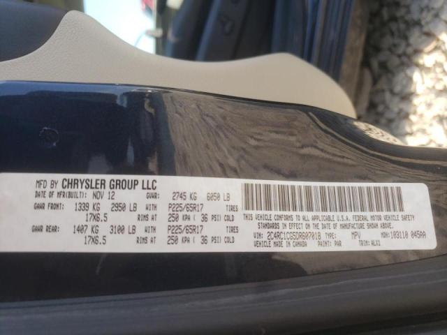 Photo 10 from auction – 2013 CHRYSLER TOWN & COU with VIN 2C4RC1CG5DR607018