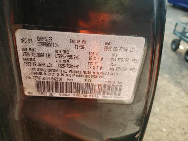 Photo 10 from auction – 1997 DODGE RAM 1500 with VIN 1B7HF16Y1VJ542150