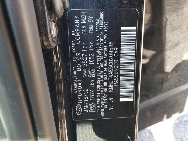 Photo 10 from auction – 2012 HYUNDAI ACCENT GLS with VIN KMHCT4AE5CU209538