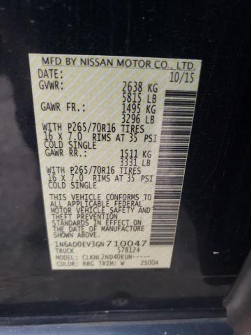 Photo 10 from auction – 2016 NISSAN FRONTIER S with VIN 1N6AD0EV3GN710047