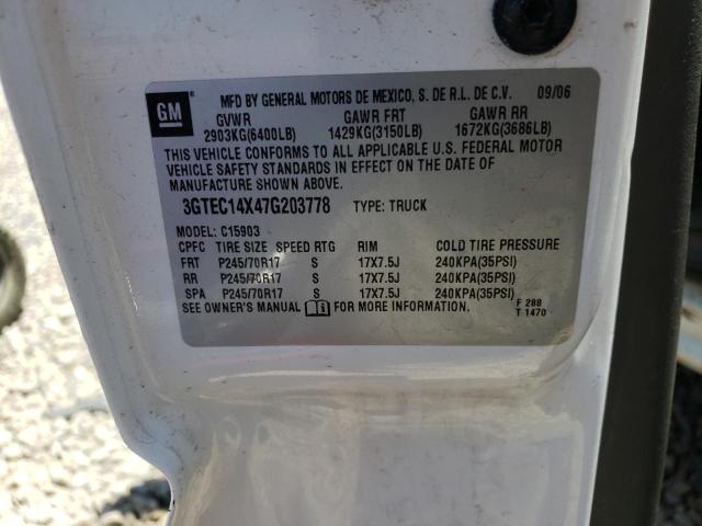 Photo 10 from auction – 2007 GMC NEW SIERRA with VIN 3GTEC14X47G203778