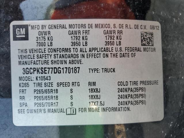 Photo 10 from auction – 2013 CHEVROLET SILVERADO with VIN 3GCPKSE77DG170187