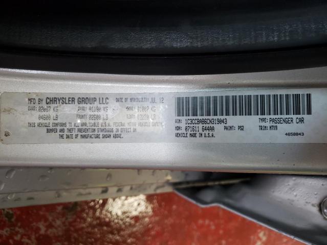 Photo 10 from auction – 2012 CHRYSLER 200 LX with VIN 1C3CCBAB6CN319043