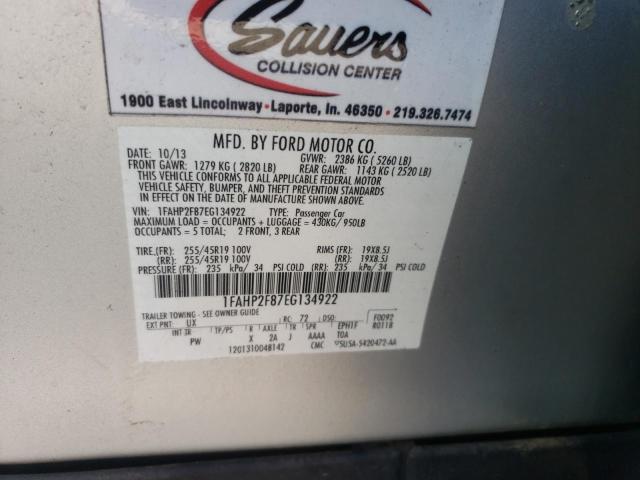 Photo 10 from auction – 2014 FORD TAURUS LIM with VIN 1FAHP2F87EG134922