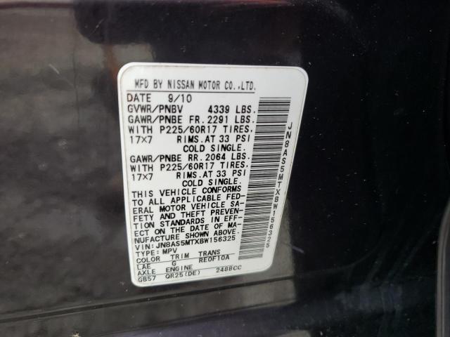 Photo 10 from auction – 2011 NISSAN ROGUE S with VIN JN8AS5MTXBW156325