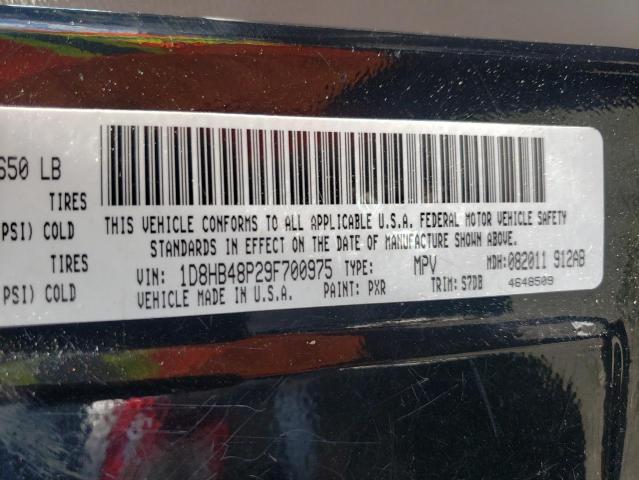 Photo 10 from auction – 2009 DODGE DURANGO with VIN 1D8HB48P29F700975
