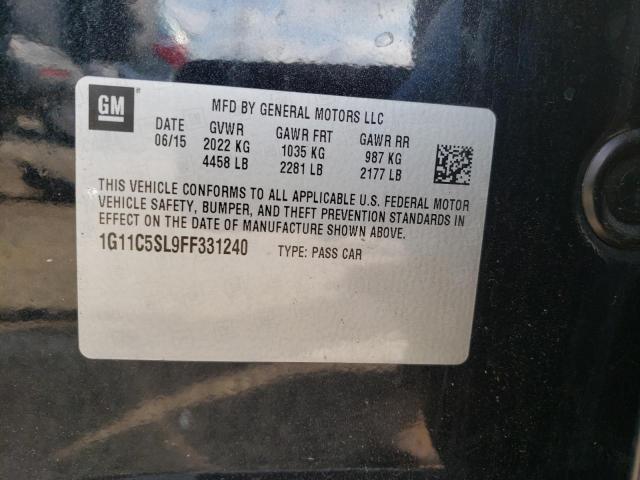 Photo 10 from auction – 2015 CHEVROLET MALIBU 1LT with VIN 1G11C5SL9FF331240