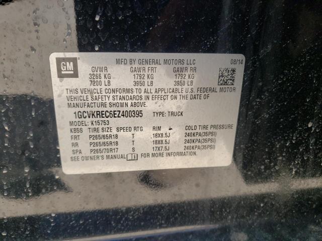 Photo 10 from auction – 2014 CHEVROLET SILVERADO with VIN 1GCVKREC6EZ400395