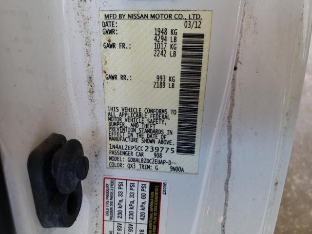 صورة رقم 10 من المزاد - 2012 NISSAN ALTIMA S مع VIN 1N4AL2EP5CC239775
