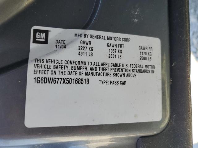 Photo 10 from auction – 2005 CADILLAC STS with VIN 1G6DW677X50168518