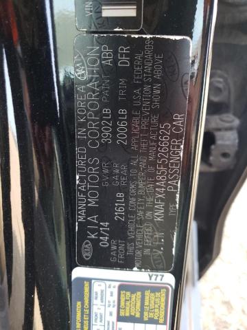 Photo 10 from auction – 2015 KIA FORTE EX with VIN KNAFX4A85F5266625