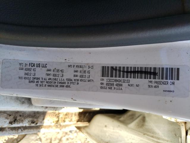 Photo 10 from auction – 2016 CHRYSLER 200 LIMITE with VIN 1C3CCCAB4GN132153