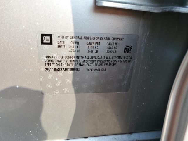 Photo 10 from auction – 2018 CHEVROLET IMPALA LT with VIN 2G1105S37J9100900