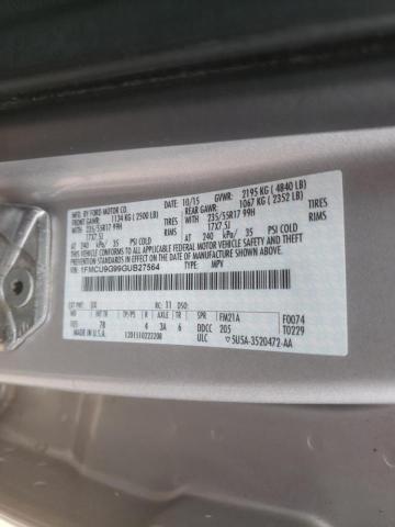 Photo 10 from auction – 2016 FORD ESCAPE SE with VIN 1FMCU9G99GUB27564