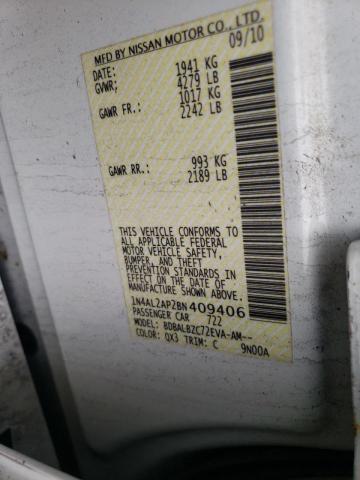 Photo 10 from auction – 2011 NISSAN ALTIMA BAS with VIN 1N4AL2AP2BN409406