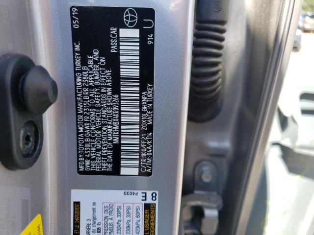Photo 10 from auction – 2019 TOYOTA C-HR XLE with VIN NMTKHMBX4KR093266