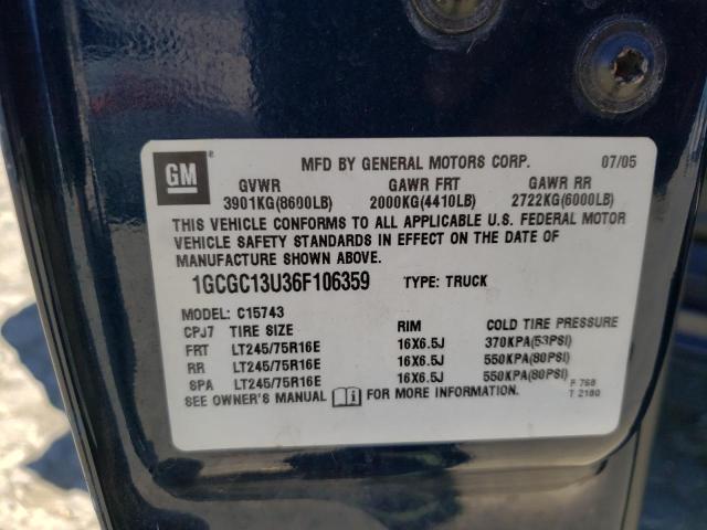 Photo 10 from auction – 2006 CHEVROLET SILVERADO with VIN 1GCGC13U36F106359