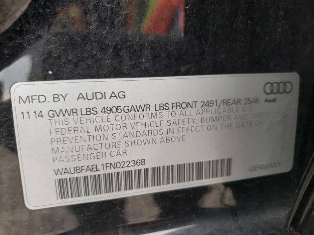 Photo 10 from auction – 2015 AUDI A4 PREMIUM with VIN WAUBFAFL1FN022368